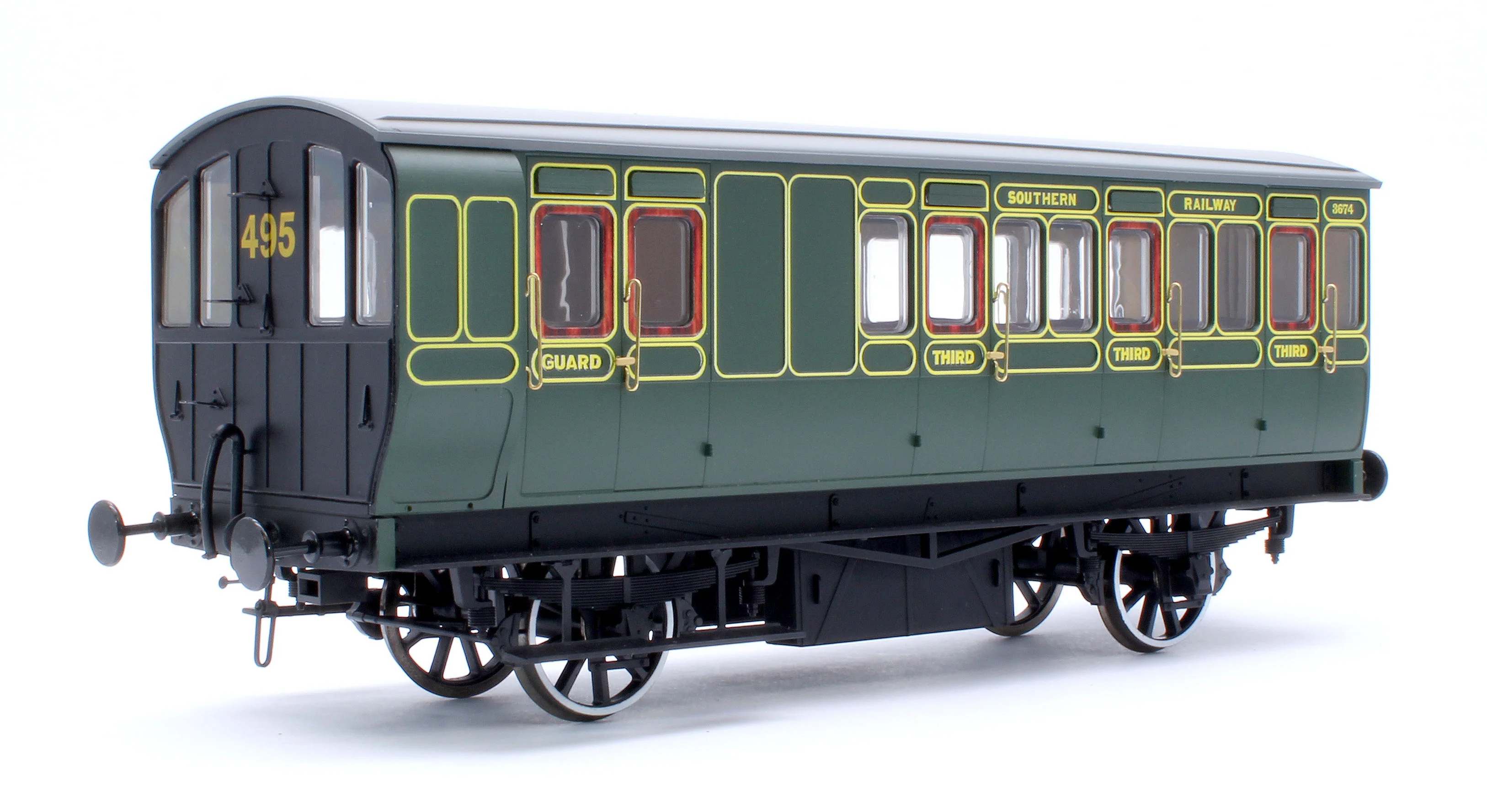 NEW Green O Gauge Stroudley Coaches